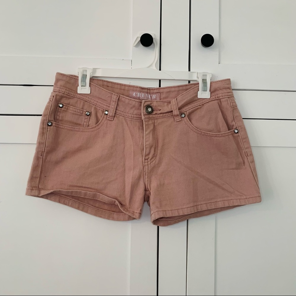 Crunch Pink Shorts Size 9 Low Rise